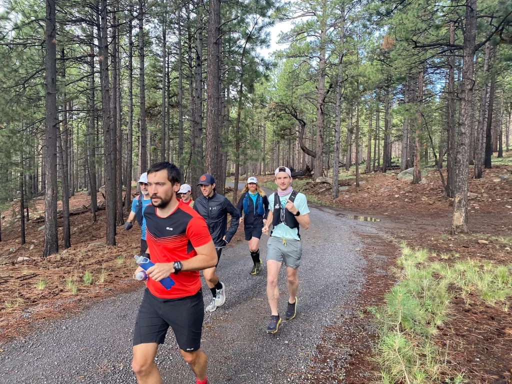 Easy run on Waterline Road for Sundog Camp in Flagstaff 2021