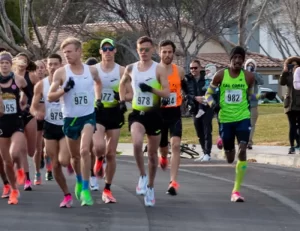 A lot of Nike Vaporflys featured here at a road race in Vegas