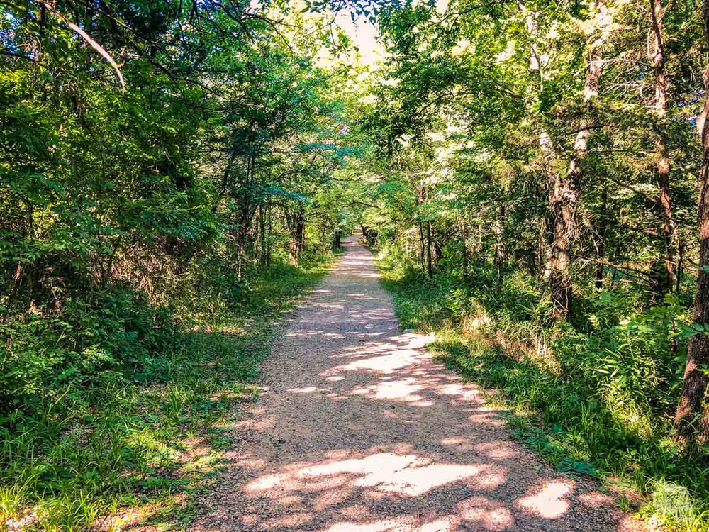 One of the many beautiful trails in Chickasaw National Recreation Area